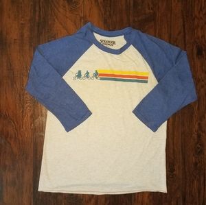 Stranger things baseball tee